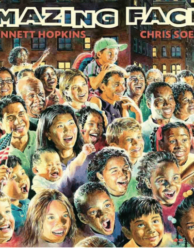 Book cover, Amazing Faces poetry anthology